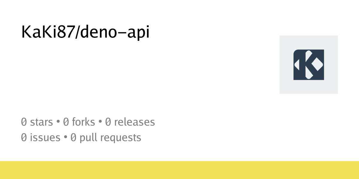 KaKi87/deno-api - KaKi's git